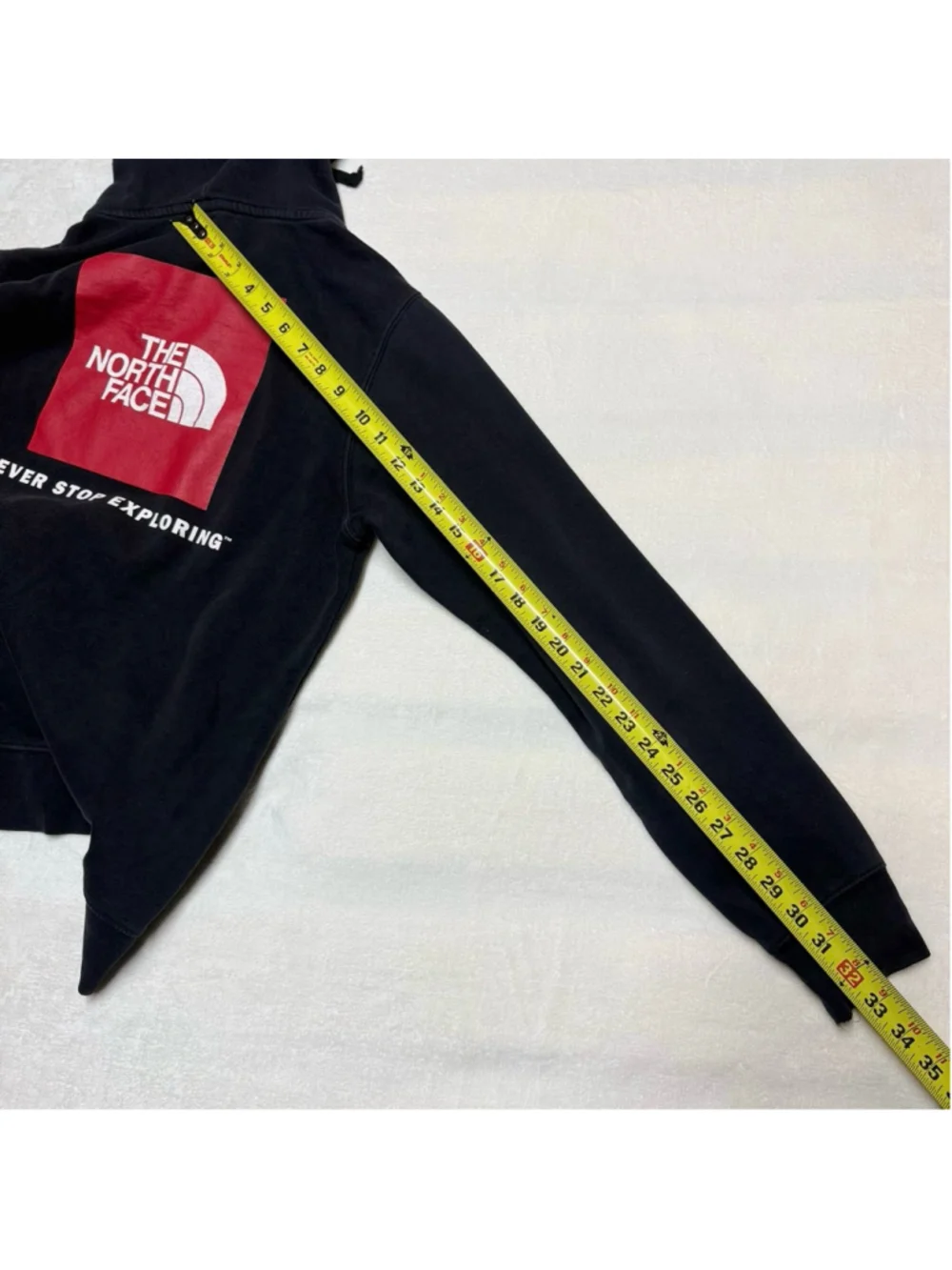 Men's The North Face Black Red Logo Hoodie Standard Small